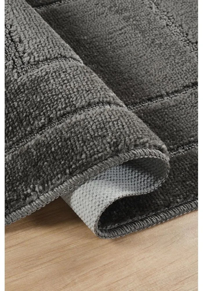 Covorașe de baie gri-antracit 2 buc. 50x80 cm Cerceve – Foutastic