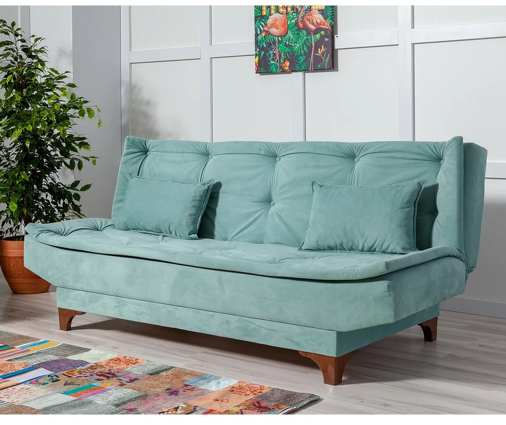 Canapea pat Kelebek Sea Green