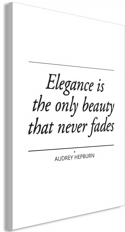 Tablou - Hepburn Quote (1 Part) Vertical