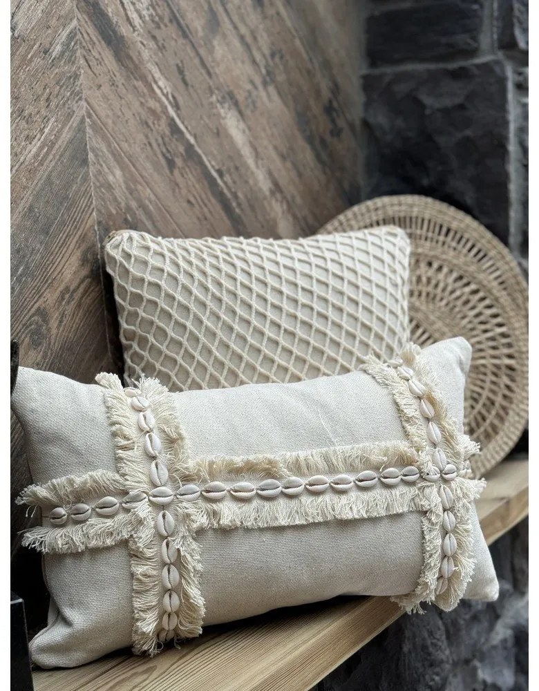 Față de pernă din bumbac 30x50 cm Seashells – Mioli Decor