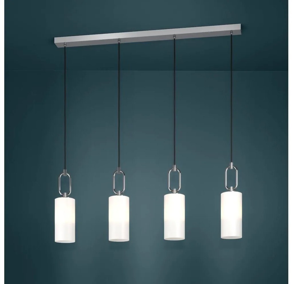 Lustră pe cablu Eglo 390129 MAJANA 4xE27/40W/230V crom lucios