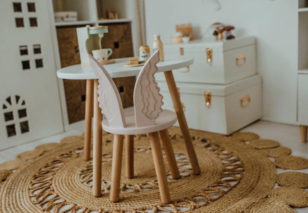Set masuta cu scaun copii ingeras roz