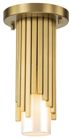 Elstead MARVELE-MP-AB-OPAL - Pendul cu tijă MARVELE 1xE14/40W/230V auriu