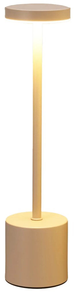 Lampă de birou LED cu baterie reîncărcabilă, metal, 34 cm