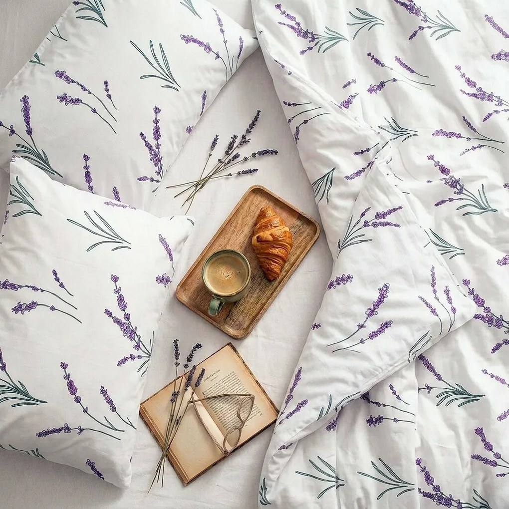 Lenjerie de pat din bumbac 4Home Lavender, 140 x 200 cm, 70 x 90 cm