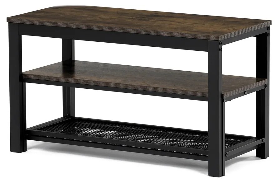 Set de 2 suporturi pentru pantofi, lemn vechi
