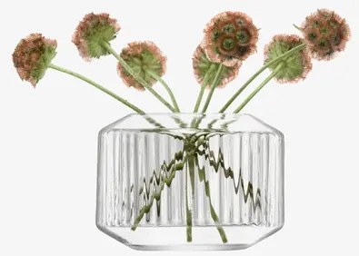 Sfeșnic lumânări mici/vază Rotunda, î. 7 cm, transparent/ă - LSA international
