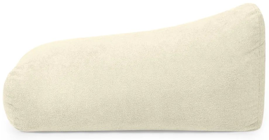 Fotoliu bean bag gri deschis cu tapițerie din țesătură bouclé Snug 130 – SLOWDOWN