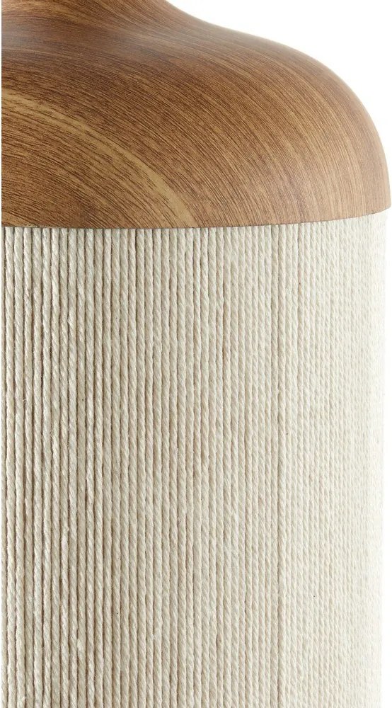 Lustră în culoare naturală cu abajur textil Dania – Light & Living