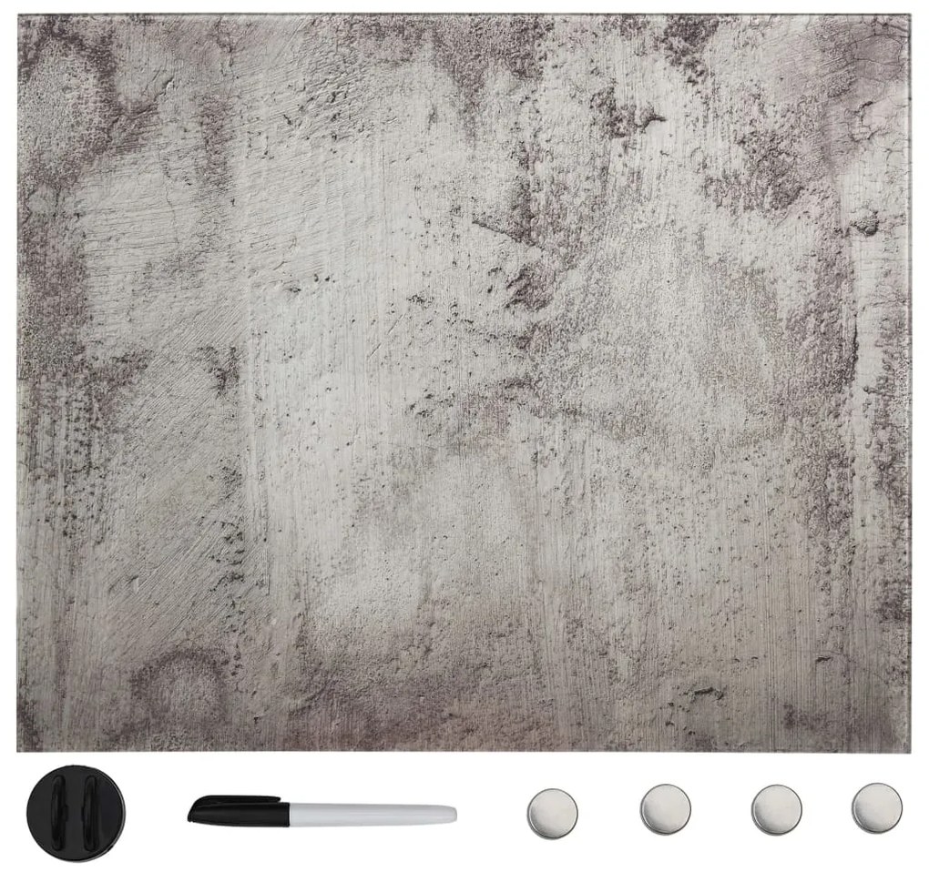 vidaXL Tablă magnetică de perete, 60 x 60 cm, sticlă