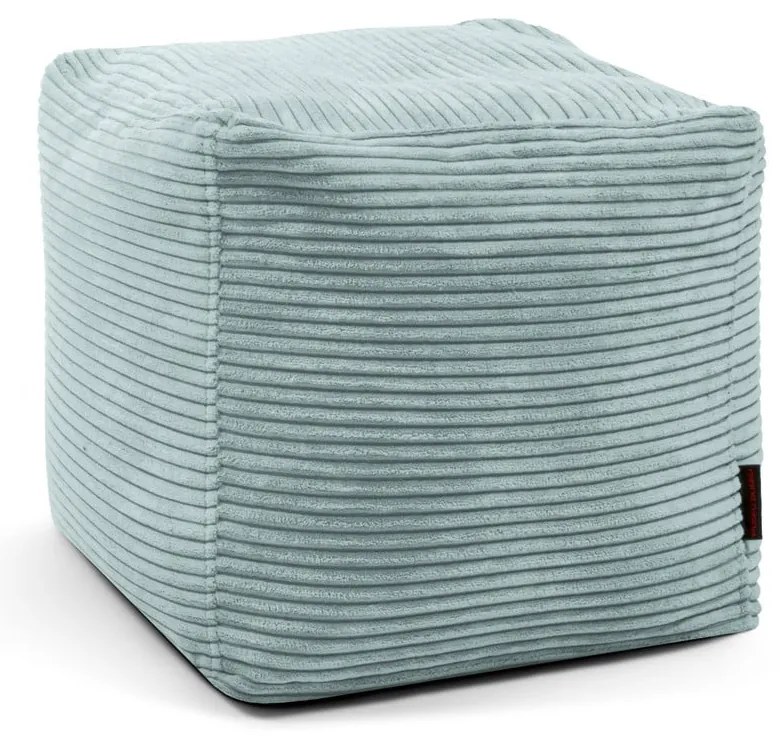 Fotoliu bean bag verde mentă cu tapițerie din catifea reiată Up! MooG – SLOWDOWN