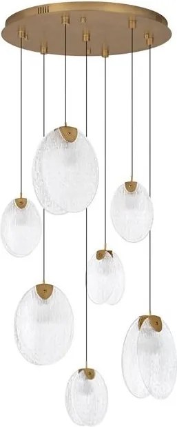 Lustra LED suspendata design decorativ SHELINA D-65cm