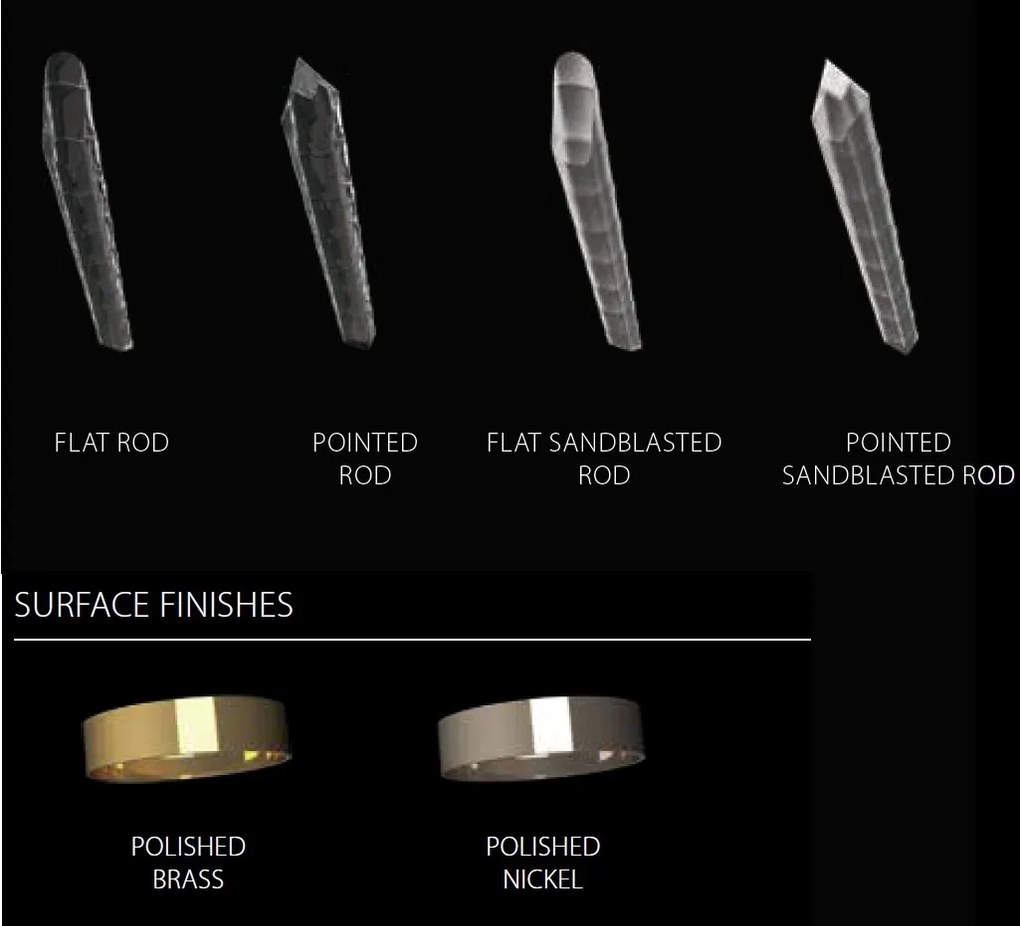 Aplica LED moderna Vision design LUX cristal QUARTZ 01
