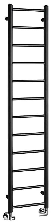 Sapho - Radiator de baie DINA 278 W, 30 x 138 cm, negru mat