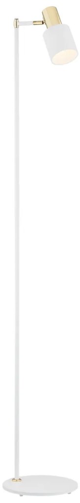 Lampadar / Lampa de podea design minimalist DORIA alb/alama