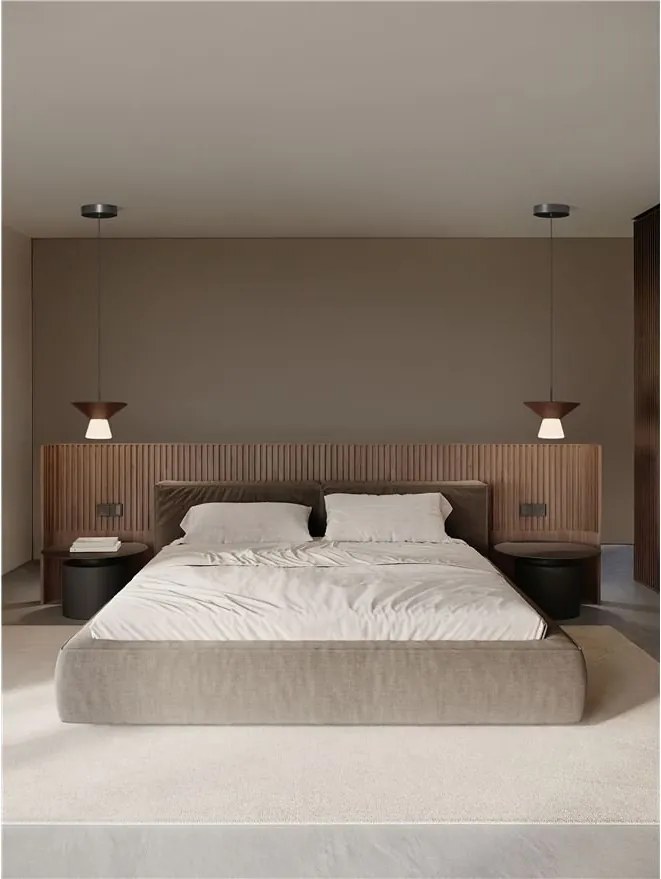 Pendul LED decorativ BARIS Rust Brown 22cm