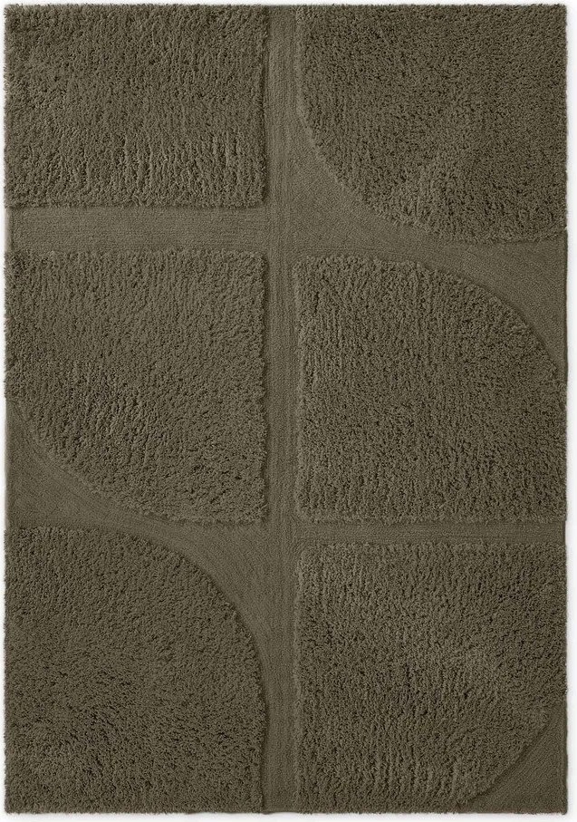 Covor kaki țesut manual 200x300 cm Lambeth Jasper – Ted Baker