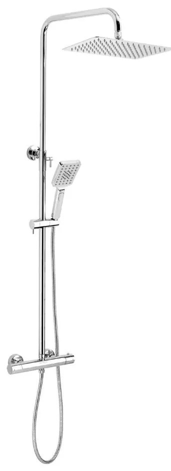 Set de duș cu baterie termostatică Novaservis METALIA ECO crom lucios