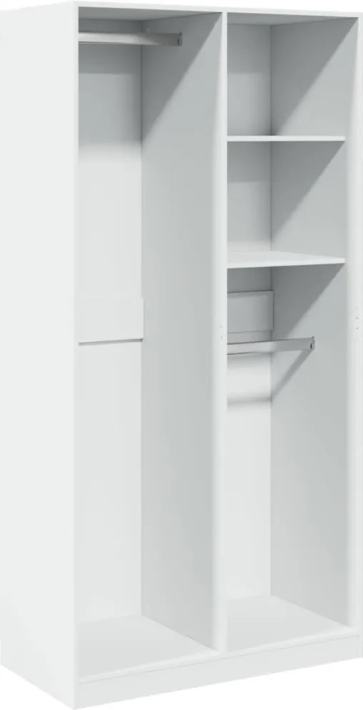 vidaXL Șifonier, alb, 100x50x200 cm, PAL