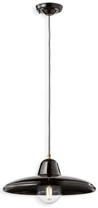 Pendul ceramic design retro realizat manual B-W