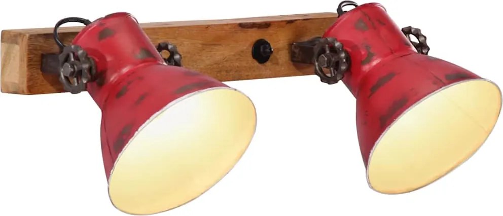 vidaXL Lampă de perete 25 W, roșu uzat, 45x25 cm, E27