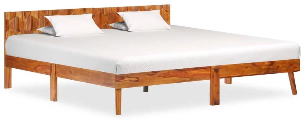 288448 vidaXL Cadru de pat, 180 x 200 cm, lemn masiv de sheesham