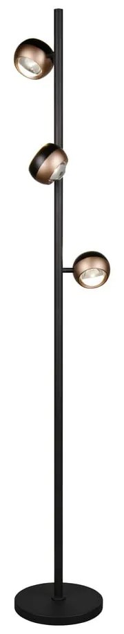 Lampadar negru-bronz LED (înălțime 150 cm) Orbit – Trio Select