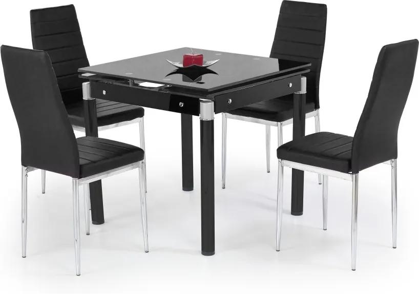 KENT masă extensibilă negru, oțel vopsit