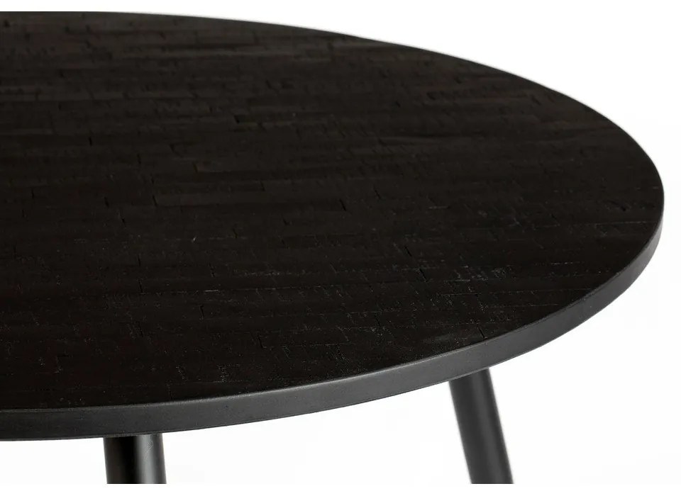 Masă de dining rotundă lemn masiv de tec ø 110 cm Mo – White Label