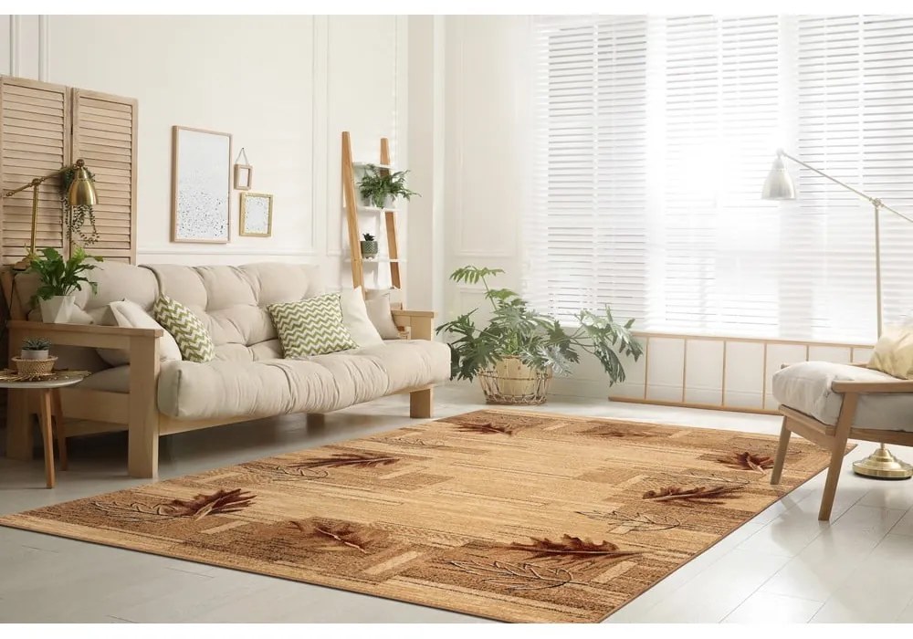 Covor bej-chihlimbar 120x170 cm Olsza – FD