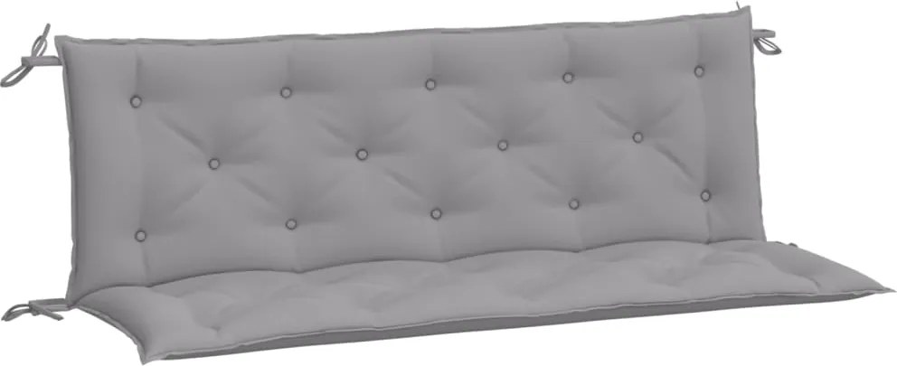 vidaXL Perne bancă de grădină 2 buc., gri, 150x50x7cm, țesătură oxford