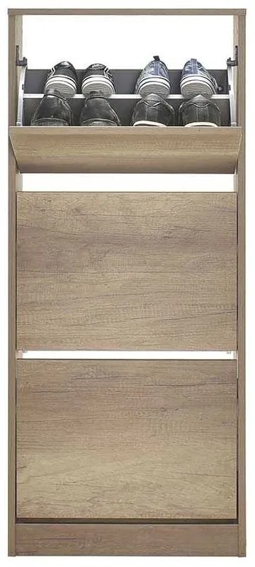 Pantofar Adore Slim, 3 compartimente, capacitate 12 perechi incaltaminte, 51 x 119 x 26 cm