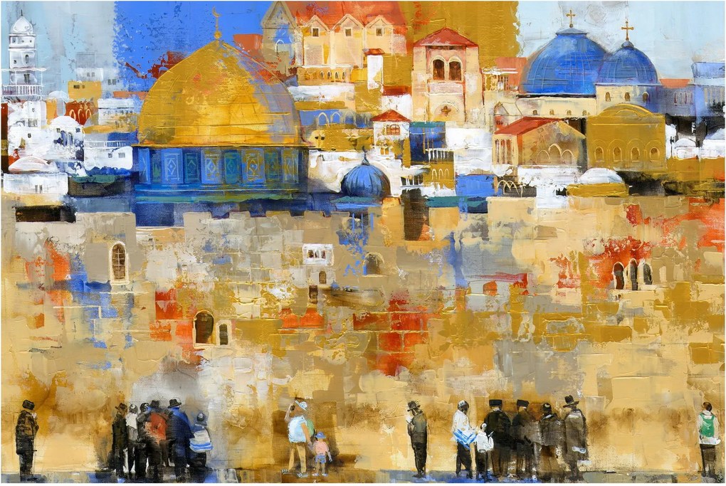 Tablou - Zidul plângerii, Ierusalim, Israel (90x60 cm)