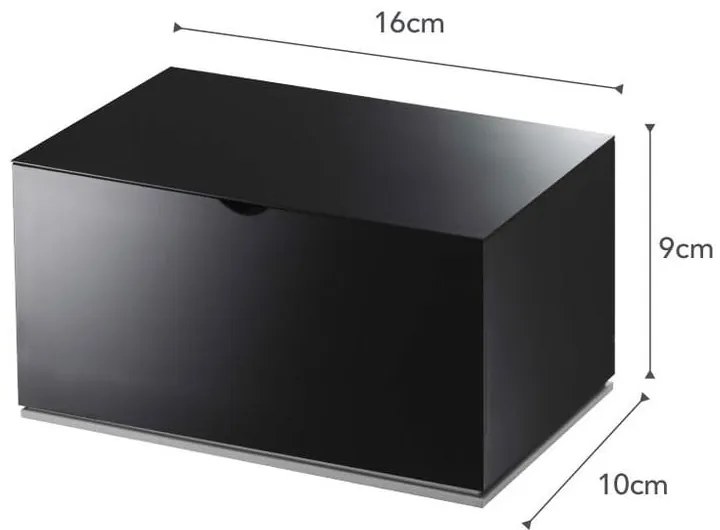 Cutie pentru baie YAMAZAKI Veil, negru