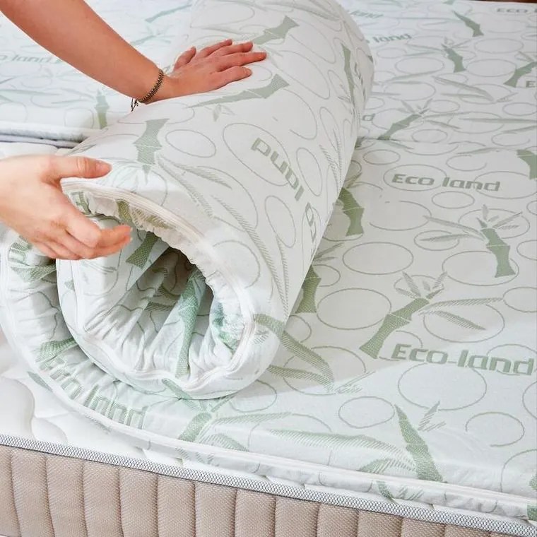 decoDoma Saltea de protecţie cu spumă cu memorie BAMBOO Comfort 90 x 200 x 6 cm