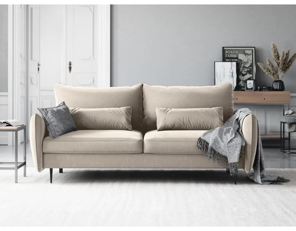 Canapea extensibilă cu spațiu de depozitare Cosmopolitan Design Vermont, bej