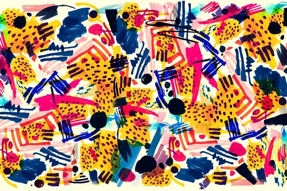 Tapet autoadeziv abstracție pop art