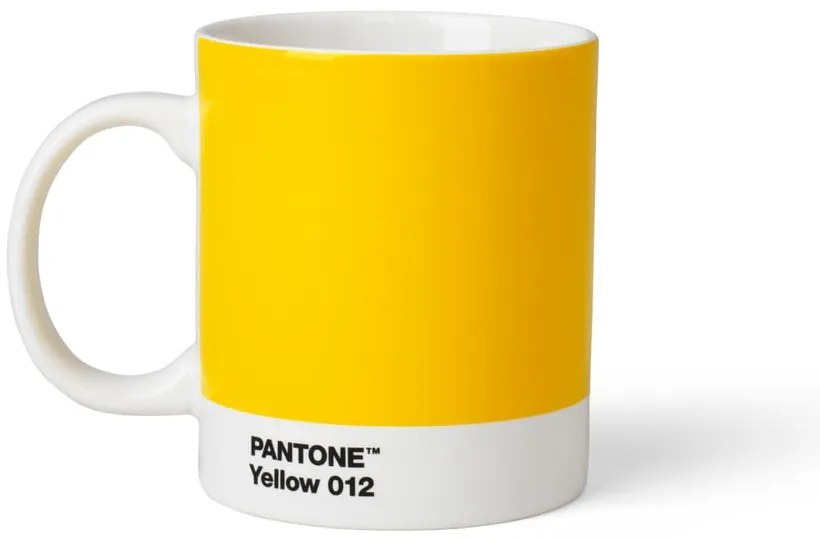 Cană galbenă din ceramică 375 ml Yellow 012 – Pantone