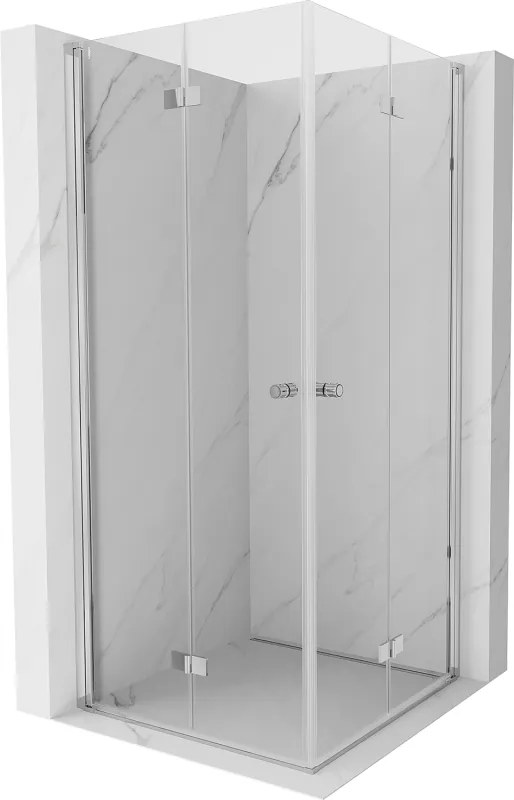 Mexen Mist-F Duo cabină de duș pliabilă 85 x 85 cm, transparent, crom - 8A6-085L-085P-01-00