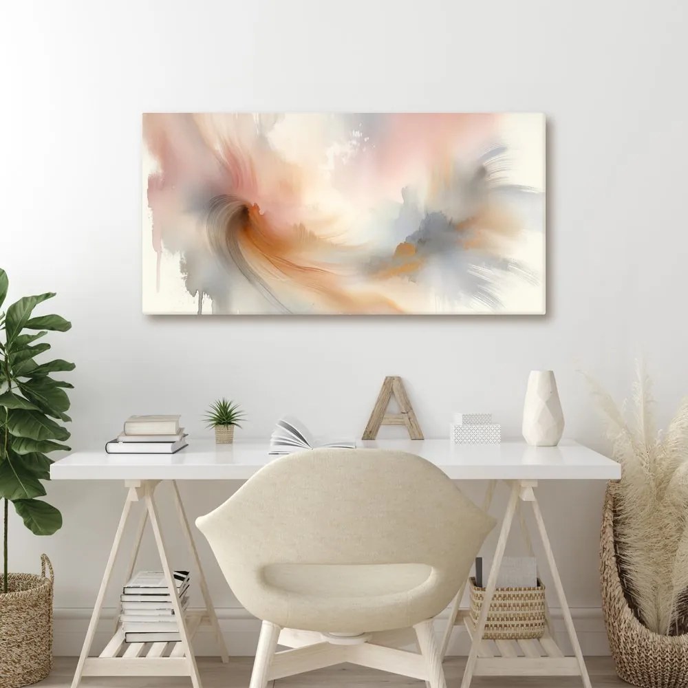 Tablou abstracție în culori pastelate