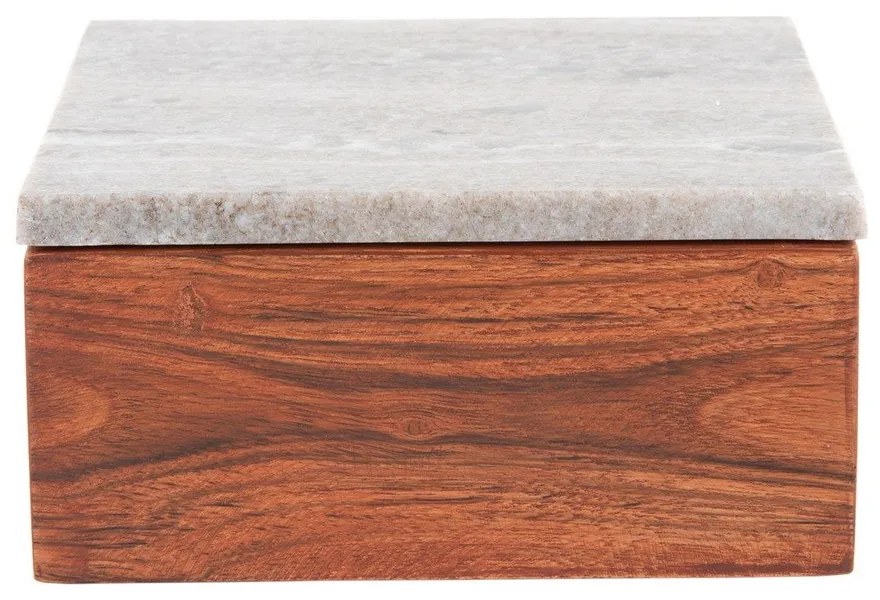 Cutie de depozitare maro din lemn decorativă Acacia – PT LIVING