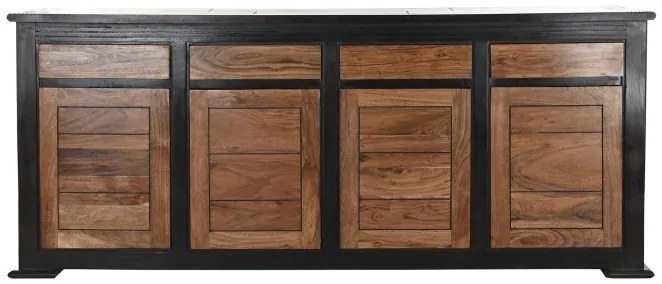 Comoda, neagra, din lemn de acacia, Serafina