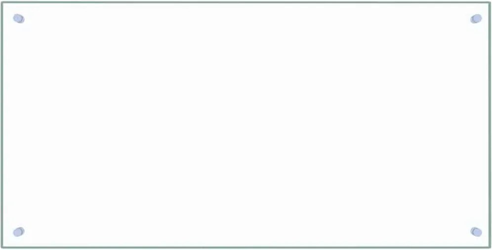 vidaXL Panou antistropi bucătărie transparent 100x50cm sticlă securiz.