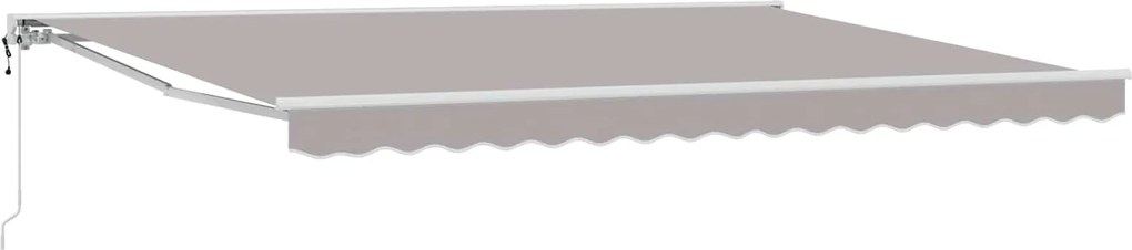 vidaXL Cort electric retractabil Gri deschis 4 × 3 m