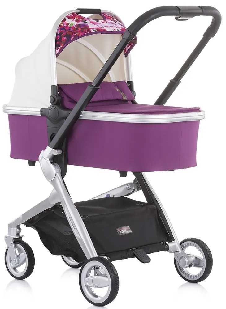 Carucior Chipolino Emotion 3 in 1 white flowers