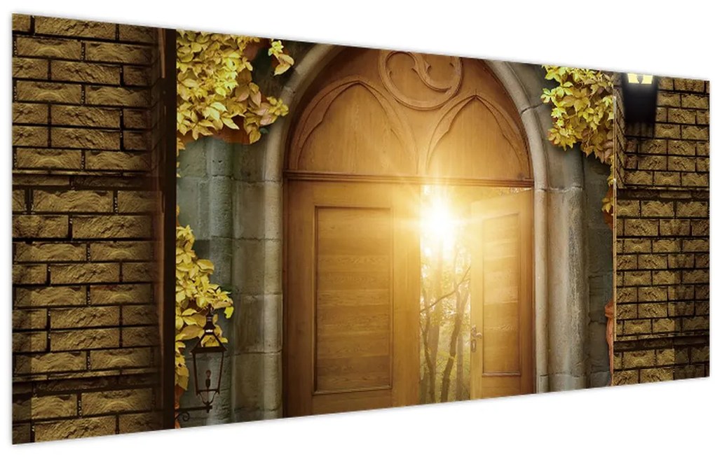 Tablou - Poarta din pădure (120x50 cm)
