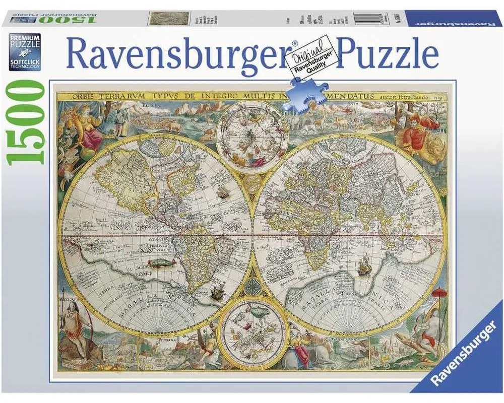 PUZZLE HARTA ISTORICA 1500 PIESE DESIGN NOU - RAVENSBURGER (RVSPA00716)