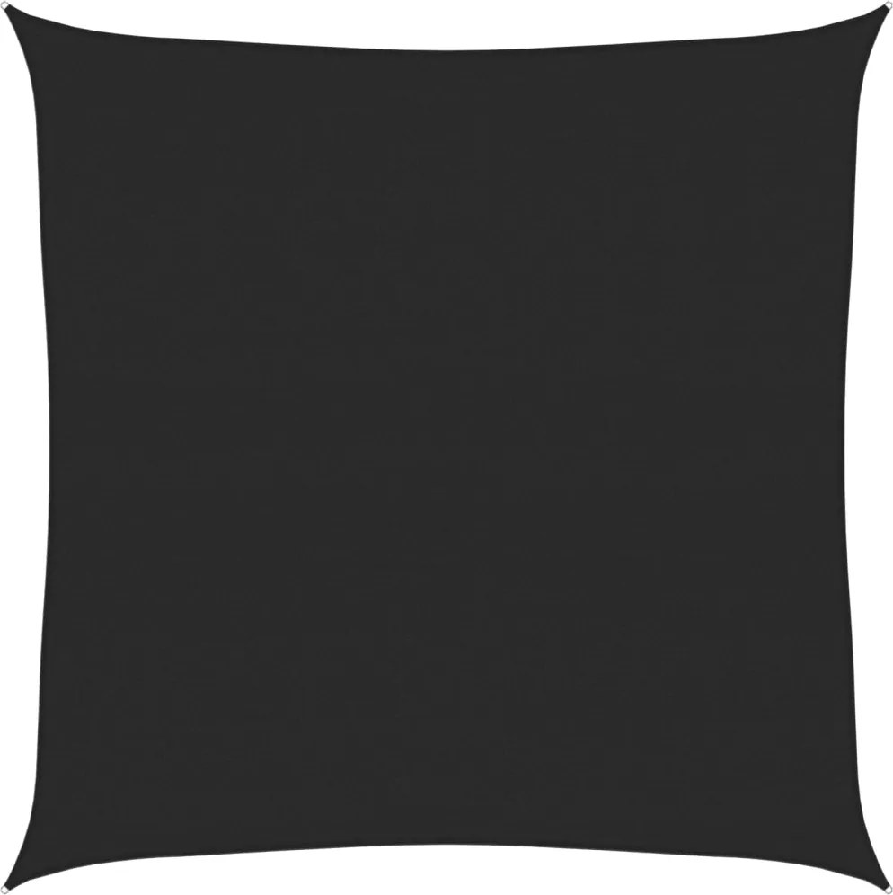 vidaXL Pânză parasolar, negru, 5x5 m, HDPE, 160 g/m²