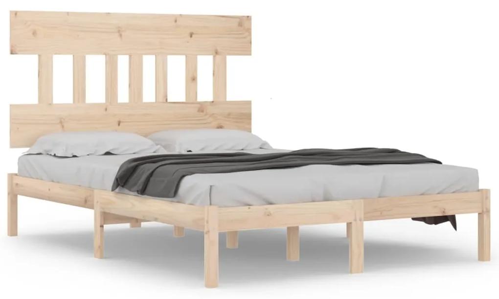 3104718 vidaXL Cadru de pat, 140x190 cm, lemn masiv