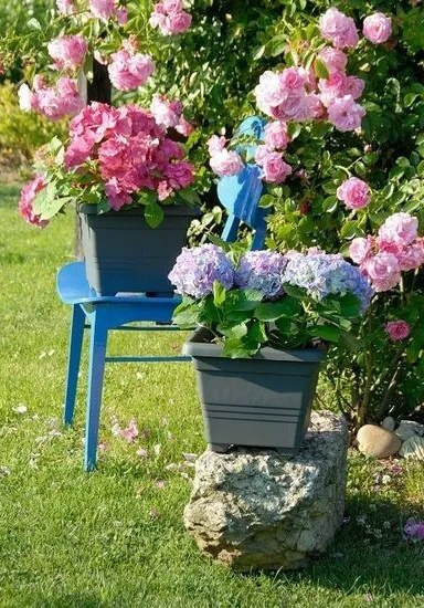 Plastia Ghiveci Begonia 60 x 60, antracit